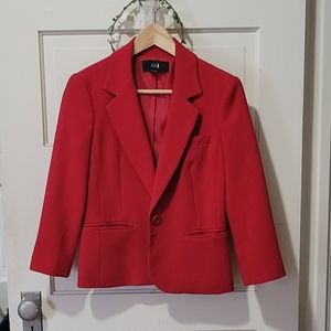 Red Fitted Blazer